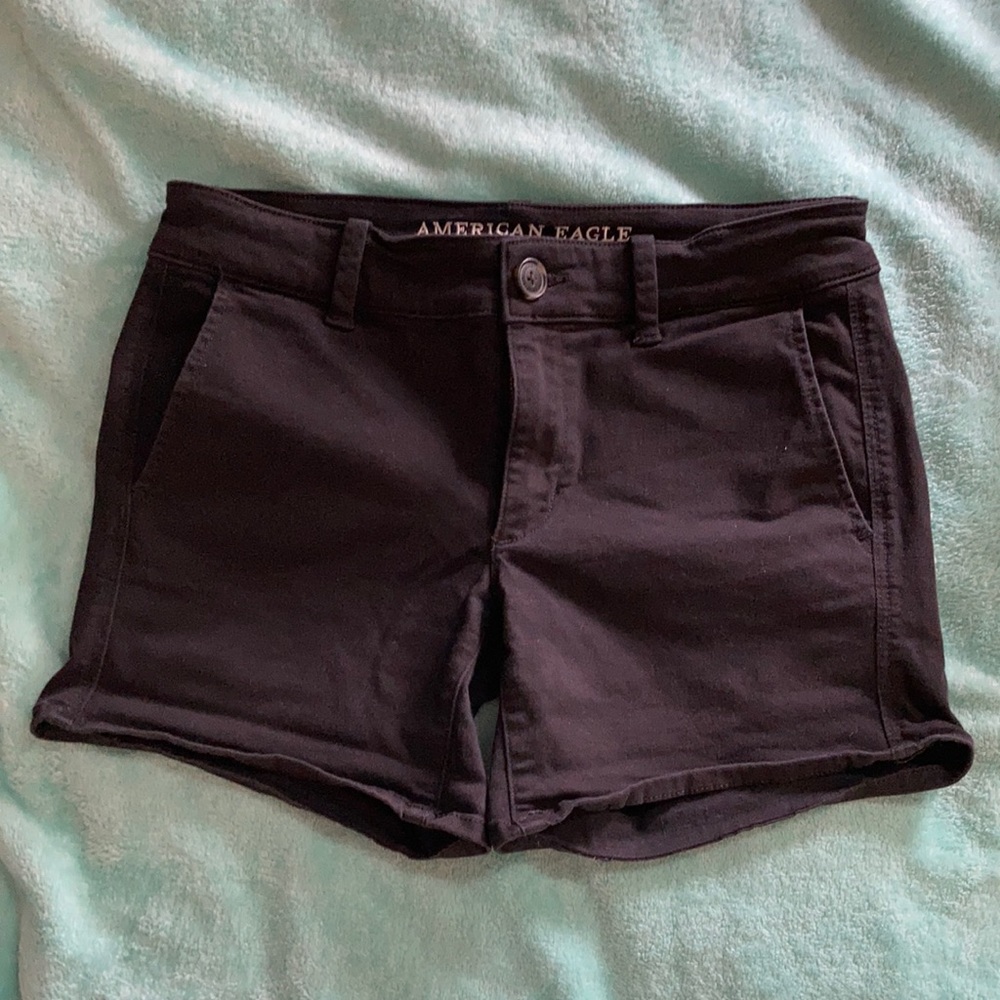 American eagle super stretch midi shorts